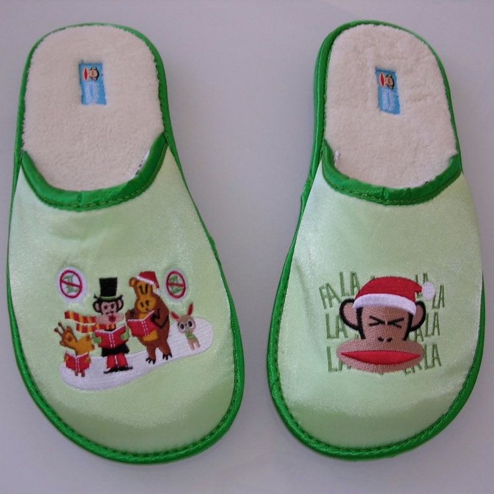 GENUINE PAUL FRANK CHRISTMAS CAROLING SLIPPERS